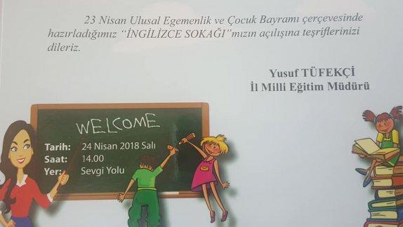 Kırıkkale Milli Eğitim Müdürlüğü Olarak Düzenlediğimiz İngilizce Sokağı Sergimiz
