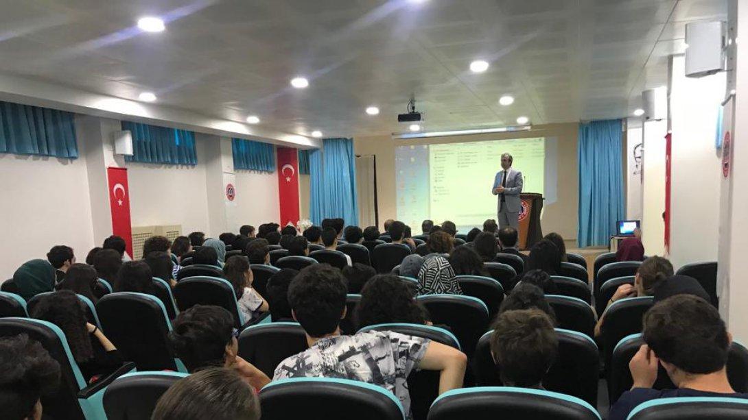 Milli Eğitim Müdürümüz Sayın Yusuf Tüfekçi, Kırıkkale Fen Lisesi Öğrencileri ve Öğretmenleri ile Bir Araya Geldi 