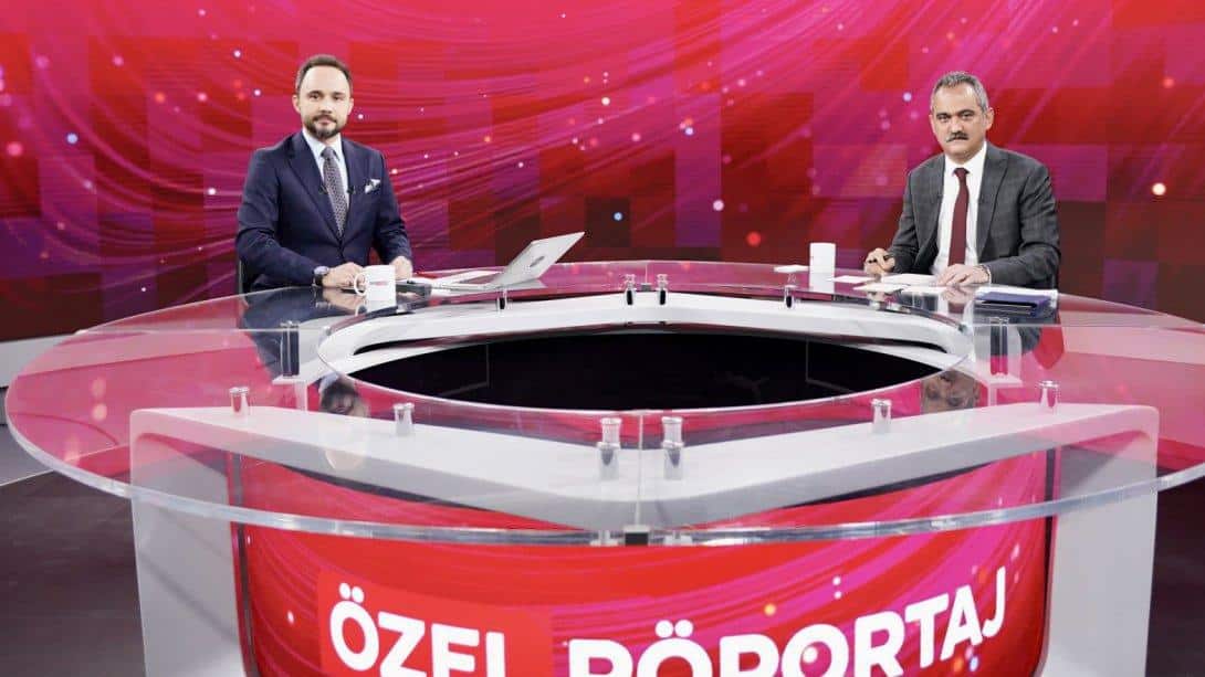 Bakan Özer, TRT Haber'de eğitim gündemini değerlendirdi